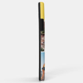 ホラ！4フォトコラージュ明るい黄パーソナライズされた色 Case-Mate iPhoneケース (裏面/右)