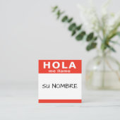 ホラsu nombre rojo square スクエア名刺 (スタンド正面)