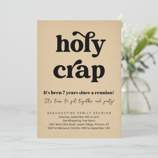 ホリおもしろいッククラップファミリー懇親会招待状 招待状 (スタンド正面)