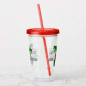 ホリおもしろいーすてきレッドベリーグリーン葉ズ アクリルタンブラー (左)