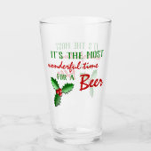 ホリおもしろいーすてきレッドベリーグリーン葉 タンブラーグラス (正面)