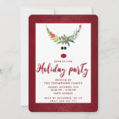 ホリおもしろいーのトナカイの休日パ企業のーティ 招待状 (正面)