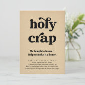 ホリおもしろいー・クラップ引っ越し祝いパーティーパーティの招待状 招待状 (スタンド正面)