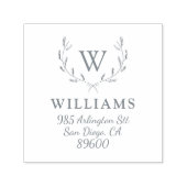 ホリお洒落デイリースモノグラム差出人住所 セルフインキングスタンプ (デザイン)