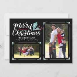 ホリお洒落ー2写真クリスマス シーズンカード