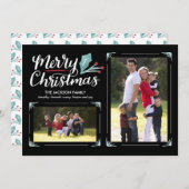 ホリお洒落ー2写真クリスマス シーズンカード (正面/裏面)