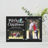 ホリお洒落ー2写真クリスマス シーズンカード (スタンド正面)