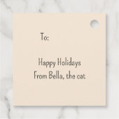 ホリかわいらしーリースプレゼント付きアビシニアン猫ラベル フェイバータグ (裏面)