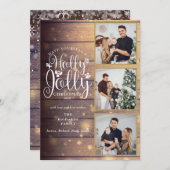 ホリすてきーウッ素朴ド3フォトコラージュ シーズンカード (正面/裏面)