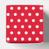 ホリすてきー・ビーブス、クリスマス・レトロ・レッド・スクリプト・ドット フェイバーボックス (上部)