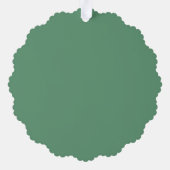 ホリすてきー・ビーブス、メリークリスマス&新年グリーン オーナメントカード (裏面)