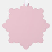 ホリすてきー・ビーブス、メリークリスマス&新年ピンク オーナメントカード (裏面)