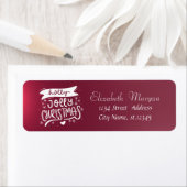 ホリすてきー、レッドホリデー、クリスマス ラベル (インサイチュ)