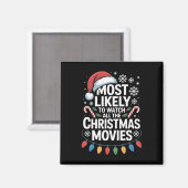 ホリを見る可能性が最も高いクリスマス映画すべて マグネット (正面/裏面)