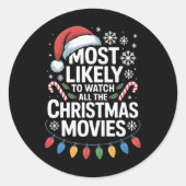 ホリを見る可能性が最も高いクリスマス映画すべて ラウンドシール (正面)