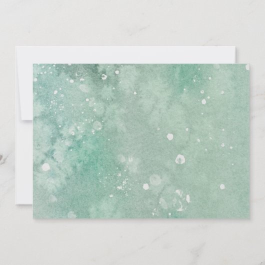 ホリエレガントデーグリーナリーウォーター結婚カラー 招待状 (裏面)