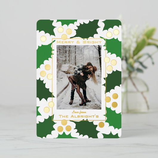 ホリエレガントーすてきフォトホリデーフォイルカード 箔シーズンカード (立ち正面)