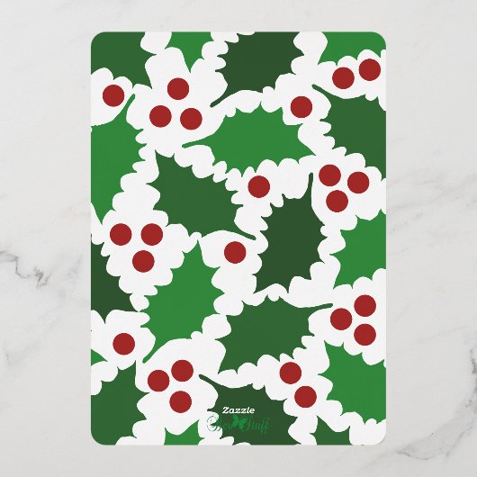 ホリエレガントーすてきフォトホリデーフォイルカード 箔シーズンカード (裏面)