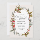 ホリエレガントーとベリーの植物性クリスマスパーティー 招待状 (正面)