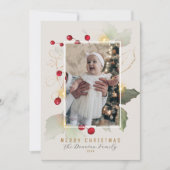 ホリエレガントーと金ゴールドメリークリスマスフォト シーズンカード (正面)