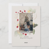 ホリエレガントーと金ゴールドメリークリスマスフォト シーズンカード (裏面)