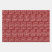 ホリエレガントーのクリスマスすてき休暇を取る ラッピングペーパーシート (正面3)