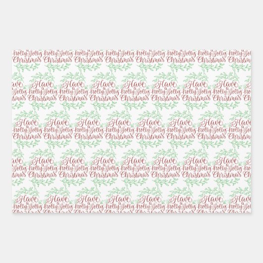ホリエレガントーのクリスマスすてき休暇を取る ラッピングペーパーシート (正面2)