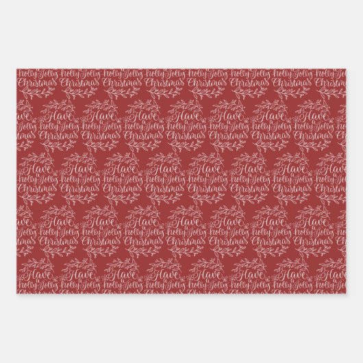 ホリエレガントーのクリスマスすてき休暇を取る ラッピングペーパーシート (正面)