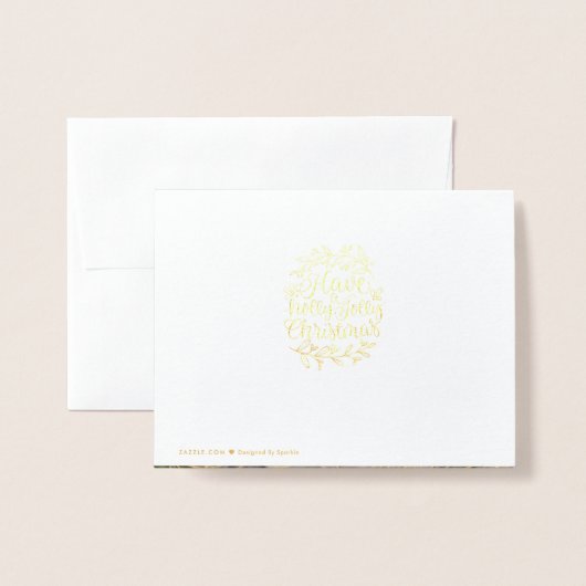 ホリエレガントーのクリスマスの写すてき真を持つ 箔カード (裏面封筒付き)