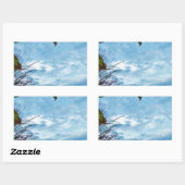 ホリエレガントーのクリスマス、青空 長方形シール (シート)