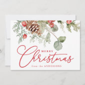 ホリエレガントーの果実と松のコーン非写真 シーズンカード (正面)