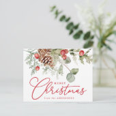 ホリエレガントーの果実と松のコーン非写真 シーズンポストカード (スタンド正面)