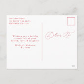 ホリエレガントーの果実と松のコーン非写真 シーズンポストカード (裏面)