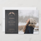 ホリエレガントーフェイクバラ金ゴールド深紅色フォトカード シーズンカード (正面)