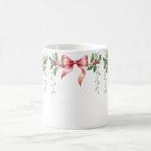 ホリエレガントー付きホリデーボウ離れデザイン コーヒーマグカップ (中央)