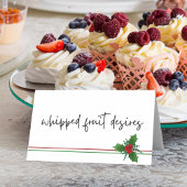 ホリエレガントー折り畳み食品、飲料又は座席表 プレイスカード