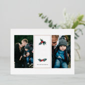 ホリエレガントー絵を描ホリー写真の平和と愛 箔シーズンカード (立ち正面)