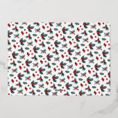 ホリエレガントー絵を描ホリー写真の平和と愛 箔シーズンカード (裏面)