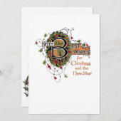 ホリエレガントー華美でのクリスマスの挨拶 シーズンカード (正面/裏面)