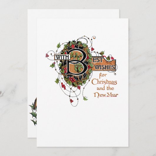 ホリエレガントー華美でのクリスマスの挨拶 シーズンカード (正面/裏面)