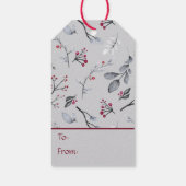 ホリエレガントー葉クリスマスの果実 ギフトタグ (裏面)