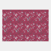 ホリエレガントー離れクリスマスレッド ラッピングペーパーシート (正面3)