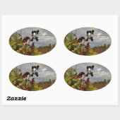 ホリエレガントー・クリスマス 楕円形シール (シート)