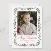 ホリエレガントー・ベリーと緑2枚の写真 シーズンカード (正面)