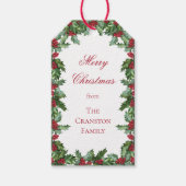ホリエレガントー&ベリーリースメリークリスマス ギフトタグ (正面)