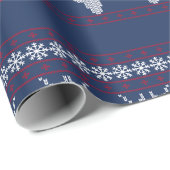 ホリエレガント伝統的デーニットブルー ラッピングペーパー (ロールコーナー)