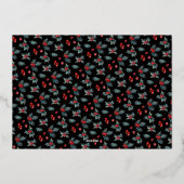 ホリエレガント絵を描ー2枚の写真メリークリスマス 箔シーズンカード (裏面)