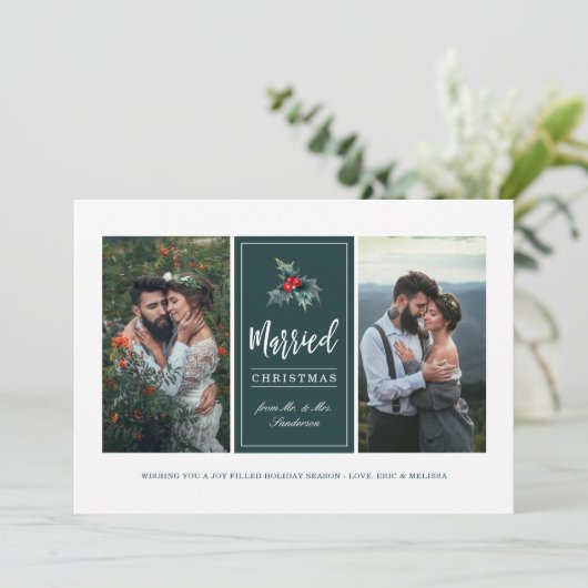 ホリエレガント色彩の鮮やかー |クリスマス結婚したの写真 シーズンカード (スタンド正面)