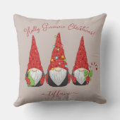 ホリカスタムグノミークリスマスフェスティバル格言ピンク クッション (裏面)