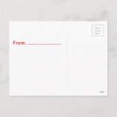 ホリカスタムデイなびくサンタクロース シーズンポストカード (裏面)